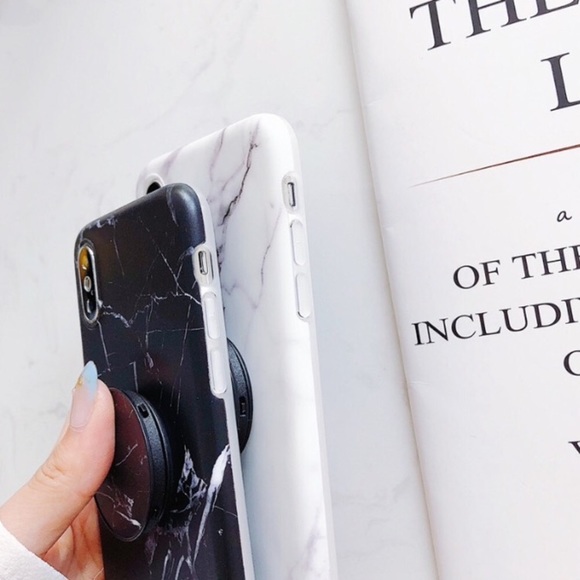 NEW iPhone 7/8/X/XS Black Marble Case - Picture 3 of 6